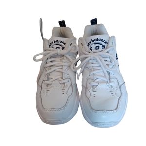 New Balance White Cross Training Shoes